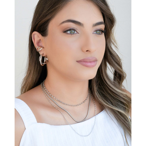 Choker Elos Portugueses Ródio Branco