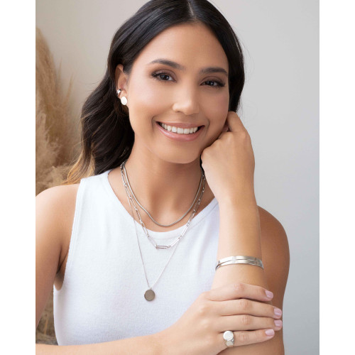 Anel Dedinho Liso Ajustável Ródio Branco