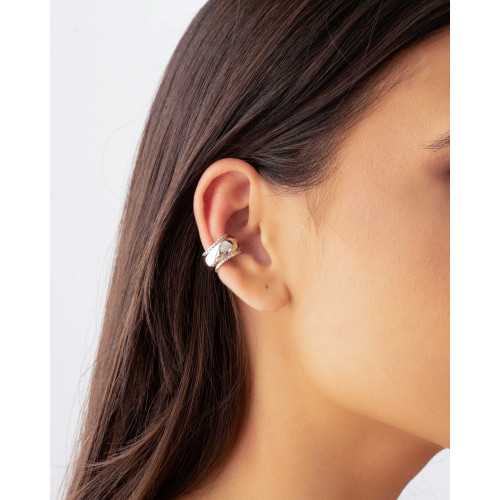 Piercing Liso Bolinhas Ródio Branco