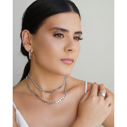 Piercing Liso Ródio Branco