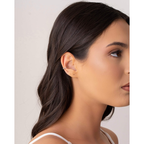 Piercing Martelado Ródio Branco