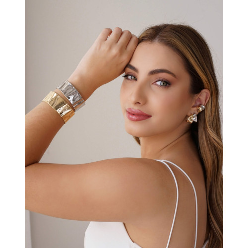 Piercing Orgânico Liso Ródio Branco