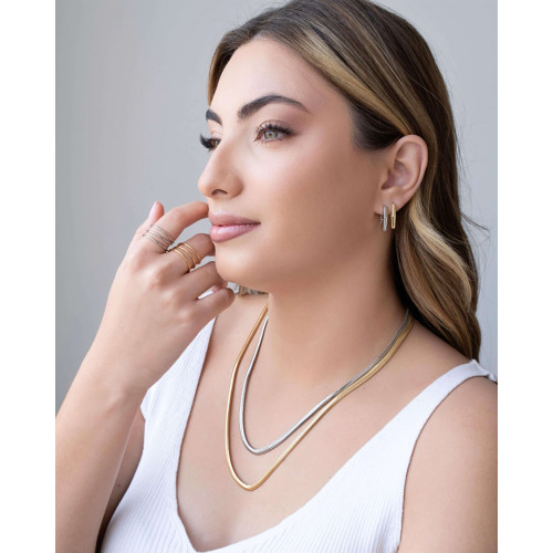 Anel Mola Tamanho 18 Banhado a Ouro 18K