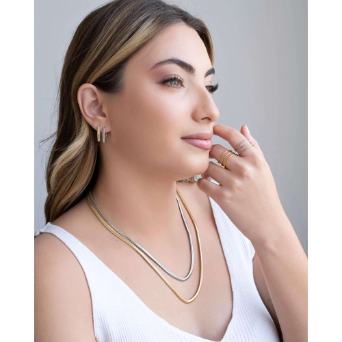 Anel Mola Tamanho 21 Ródio Branco