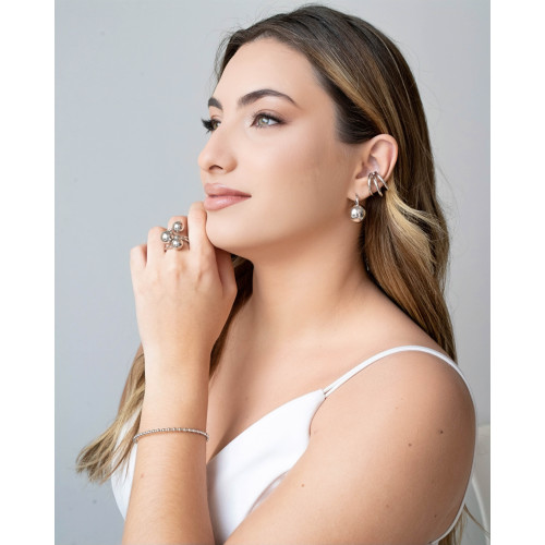 Piercing Filetes Tubo Ródio Branco