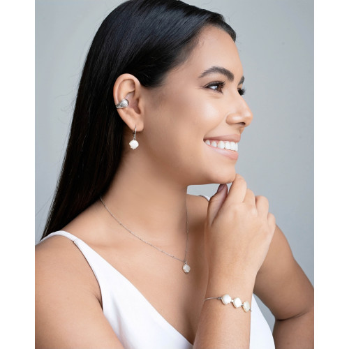 Piercing Gota Texturizada Ródio Branco