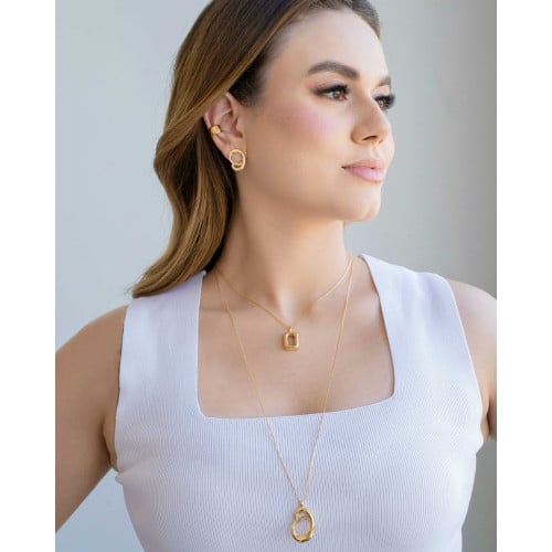 Piercing Liso Banhado a Ouro 18K