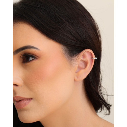 Piercing para Hélix Liso 9 mm Ródio Branco