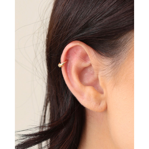 Piercing para Hélix Liso 8 mm Banhado a Ouro 18K