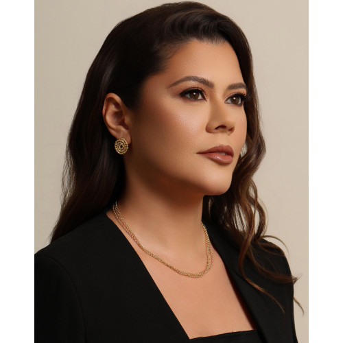 Brinco Espiral Torcido 2.1 cm Banhado a Ouro 18K