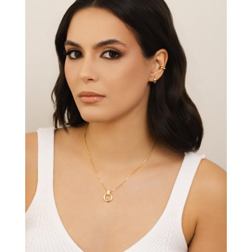 Piercing Gota Lisa 4 mm Banhado a Ouro 18K