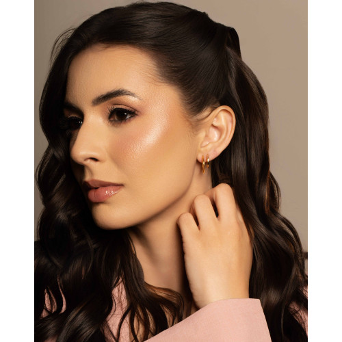 Dupla de Argolas Fio Lisas Banhado a Ouro 18K