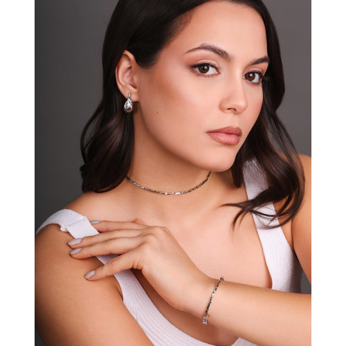 Aro Mola Quadrados 2 mm Ródio Branco - 30 cm