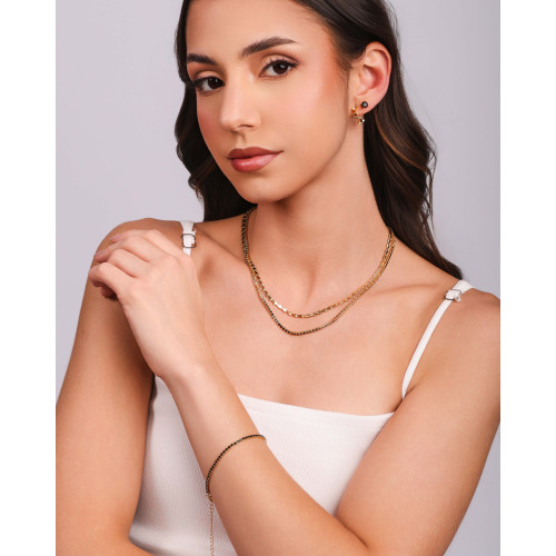 Choker Riviera Onix 2 mm Banhado a Ouro 18K