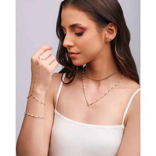 Brinco Búzio Liso Banhado a Ouro 18K