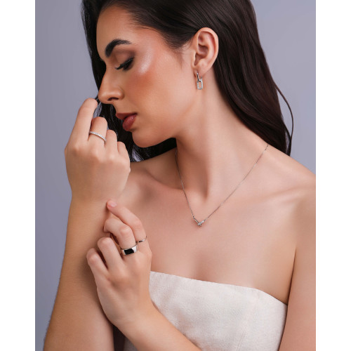 Anel Flat Liso Tamanho 13 Ródio Branco