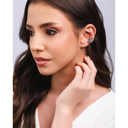 Piercing Uva Lado Esquerdo Banhado a Ouro 18K