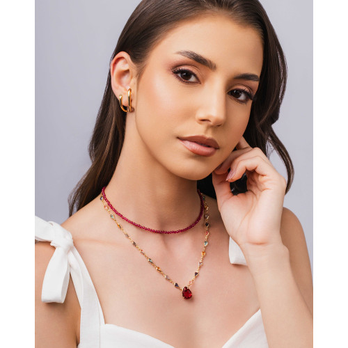 Ear Hook Filetes Lisos Banhado a Ouro 18K