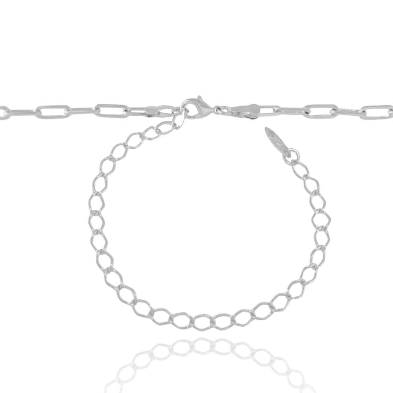 Choker Elos Ródio Branco