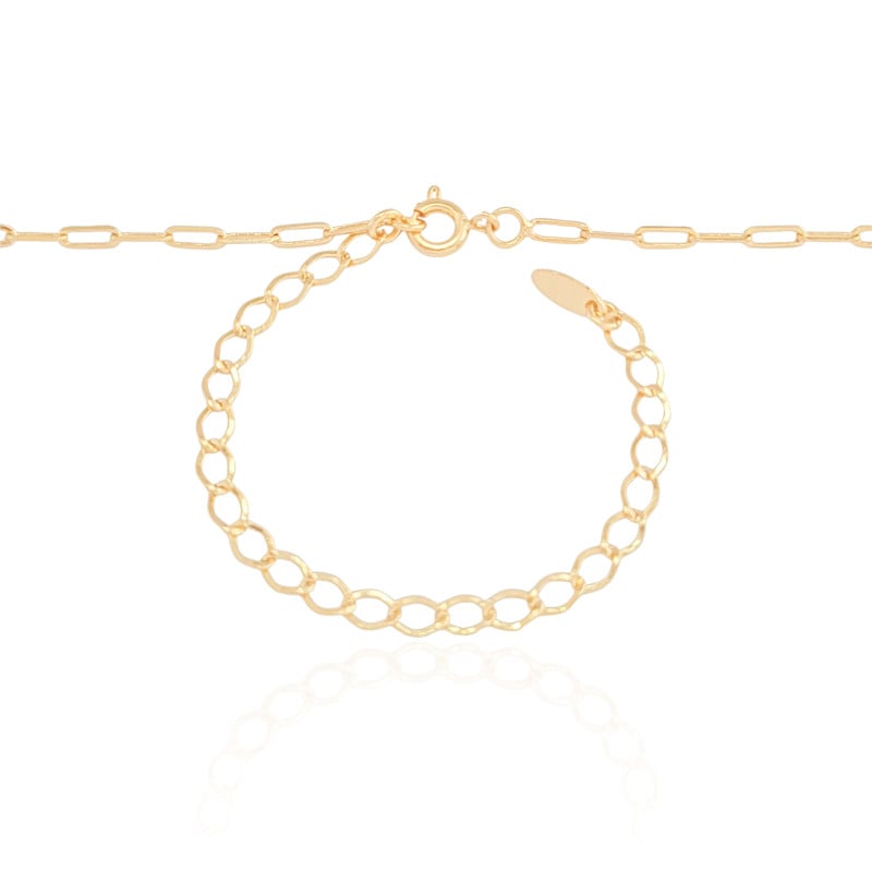 Choker Elos Lisos Banhado a Ouro 18K