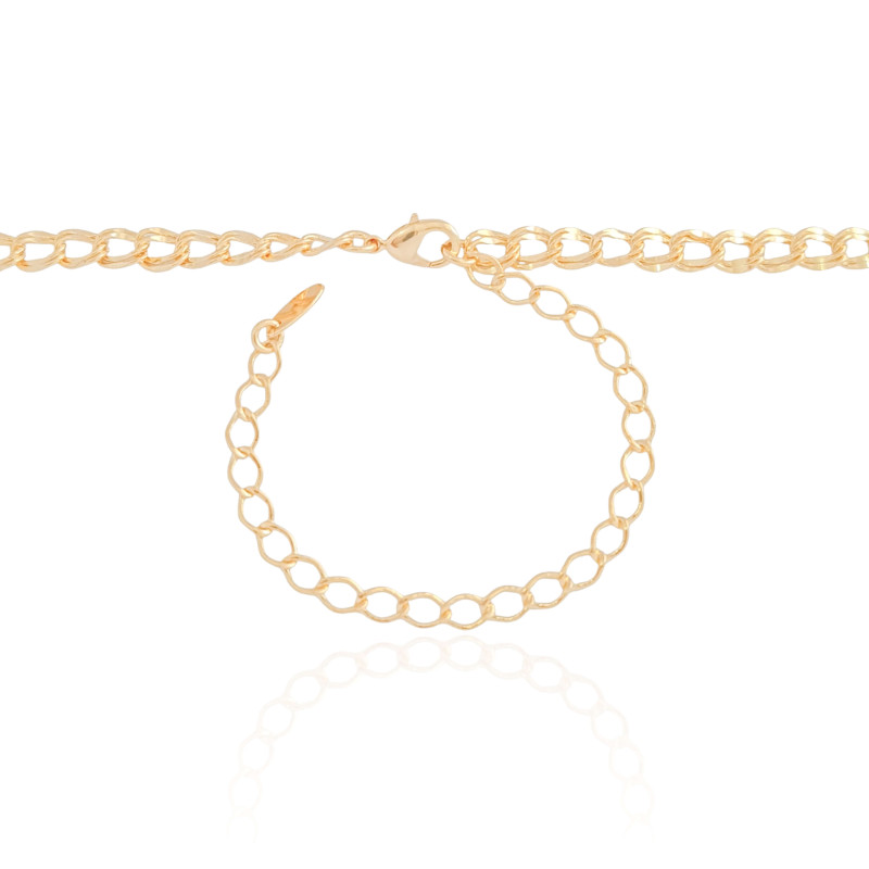 Choker Elos Duplos Banhado a Ouro 18K