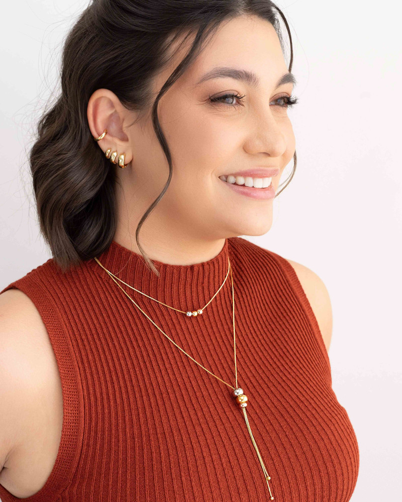 Piercing Tubo Liso Banhado a Ouro 18K