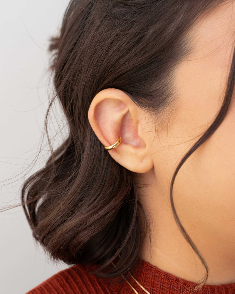 Piercing Tubo Liso Banhado a Ouro 18K