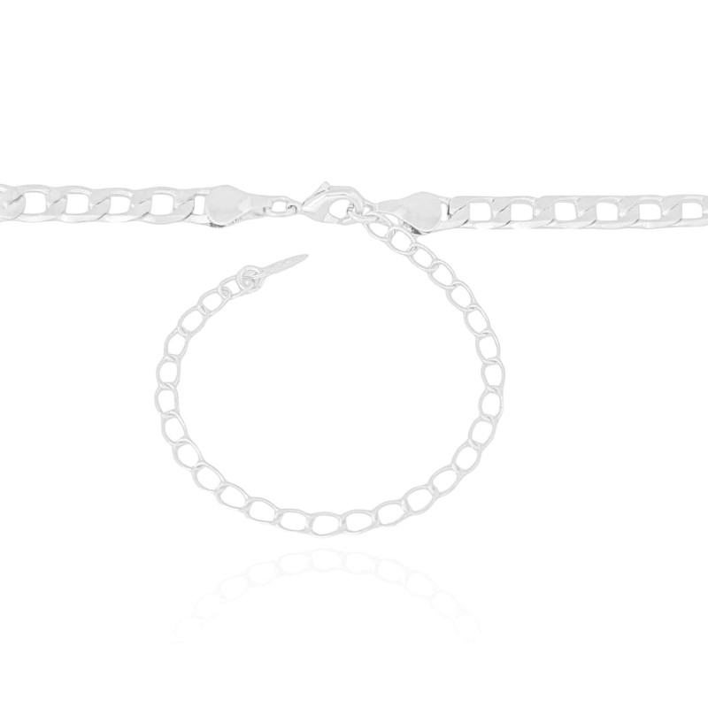 Choker Elos Grumet Ródio Branco