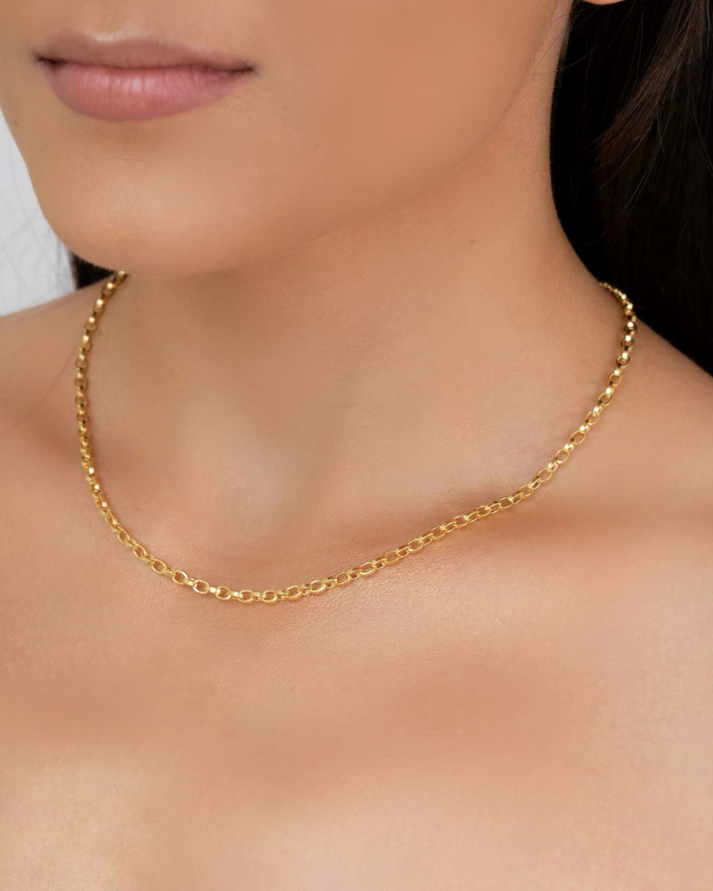Choker Elos Portugueses Banhado a Ouro 18K