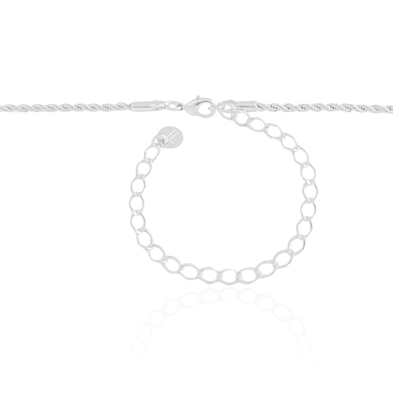 Choker Cordão Baiano Ródio Branco
