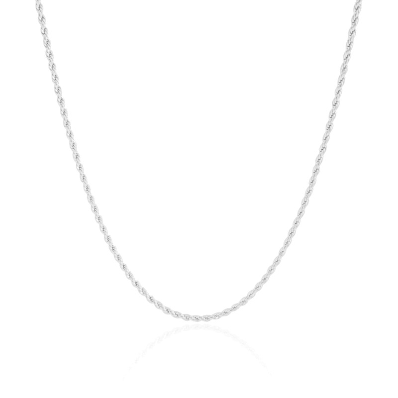 Choker Cordão Baiano Ródio Branco