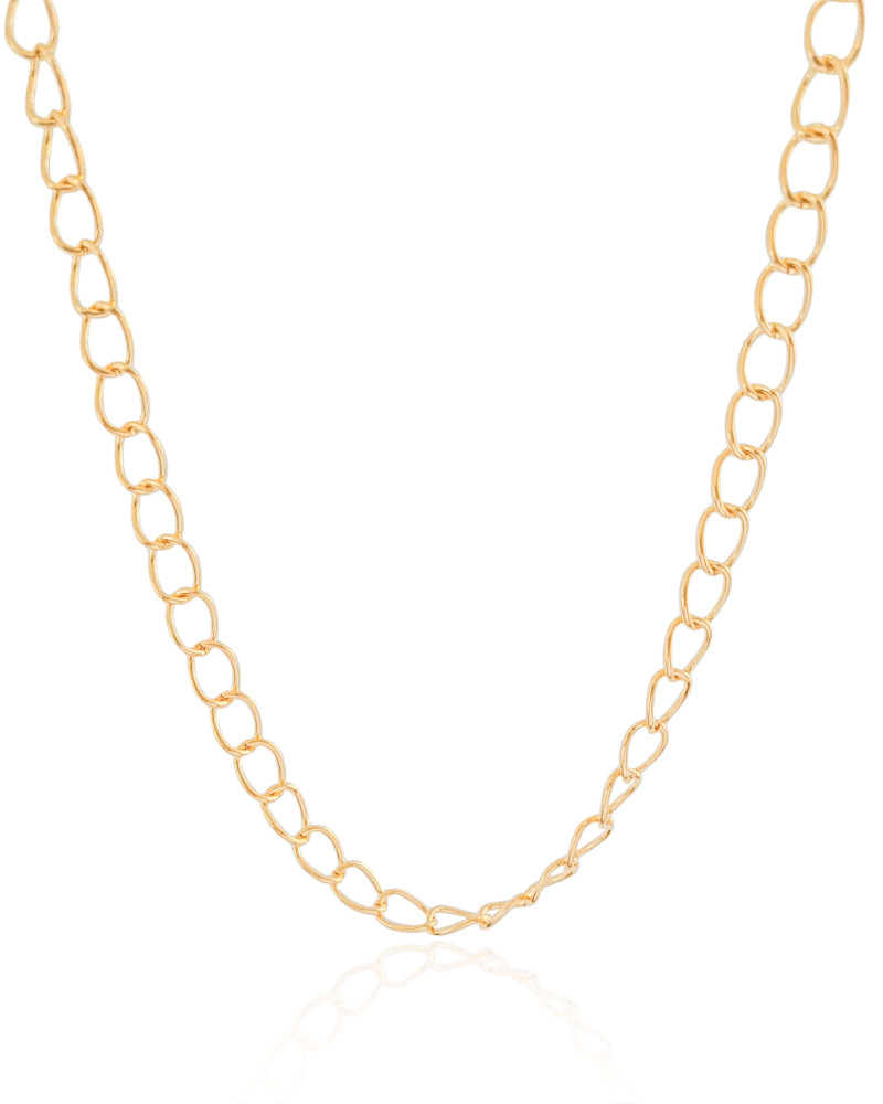 Choker Elos 7 mm Banhado a Ouro 18K