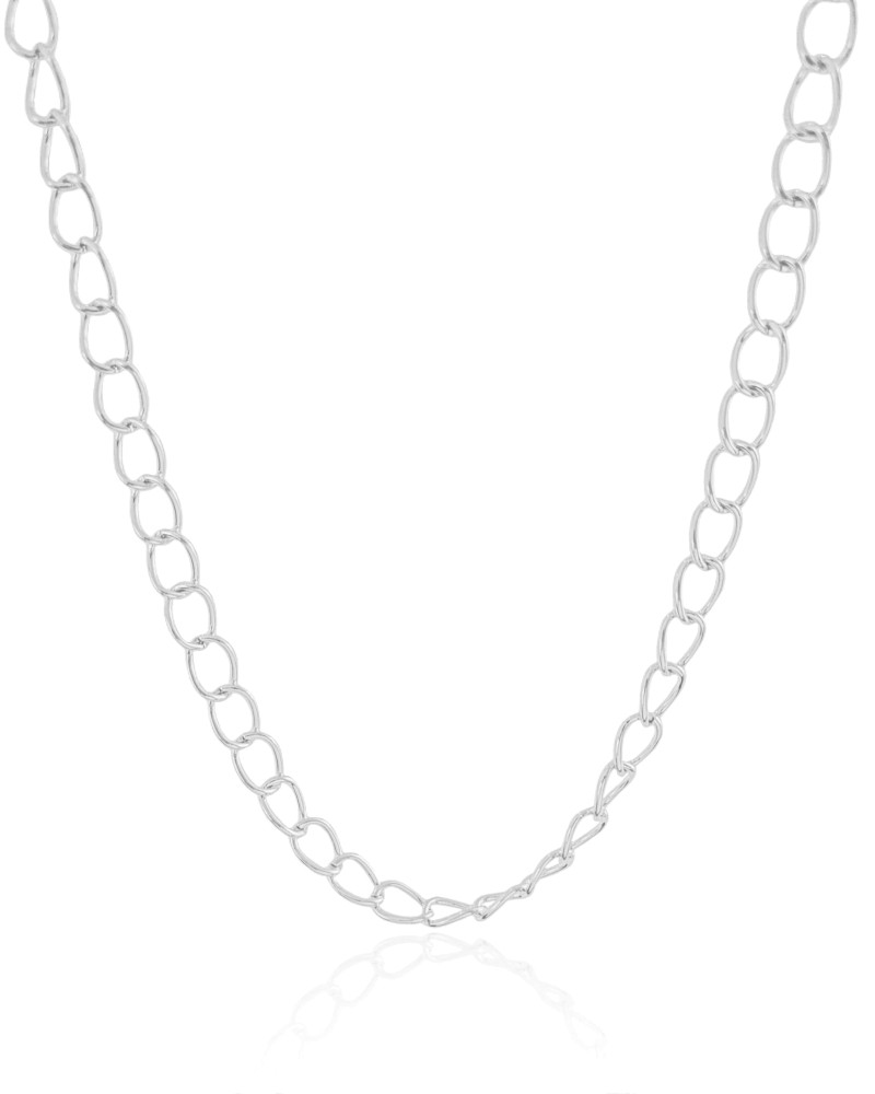 Choker Elos 7 mm Ródio Branco