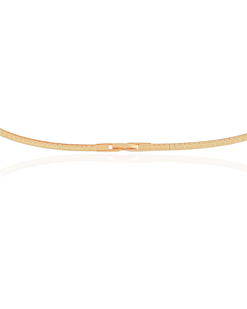 Aro Flexível Esteira Banhado a Ouro 18K