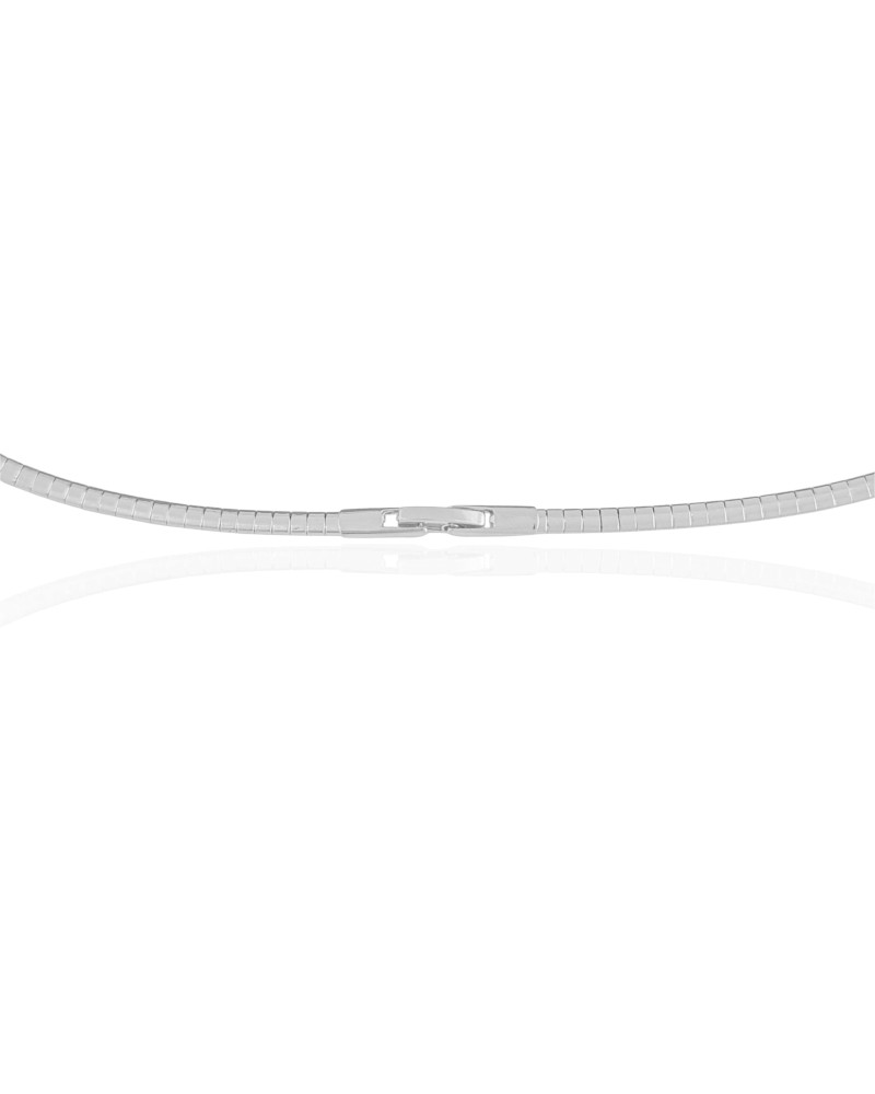 Aro Flexível Esteira Ródio Branco