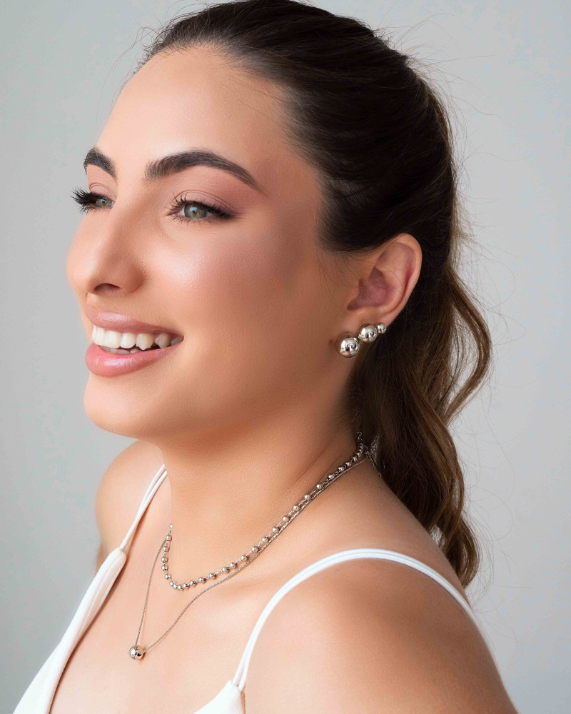 Brinco Bola Lisa 12 mm Ródio Branco