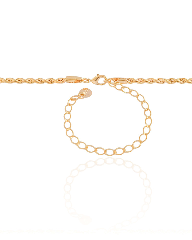 Choker Cordão Baiano 3 mm Banhado a Ouro 18K