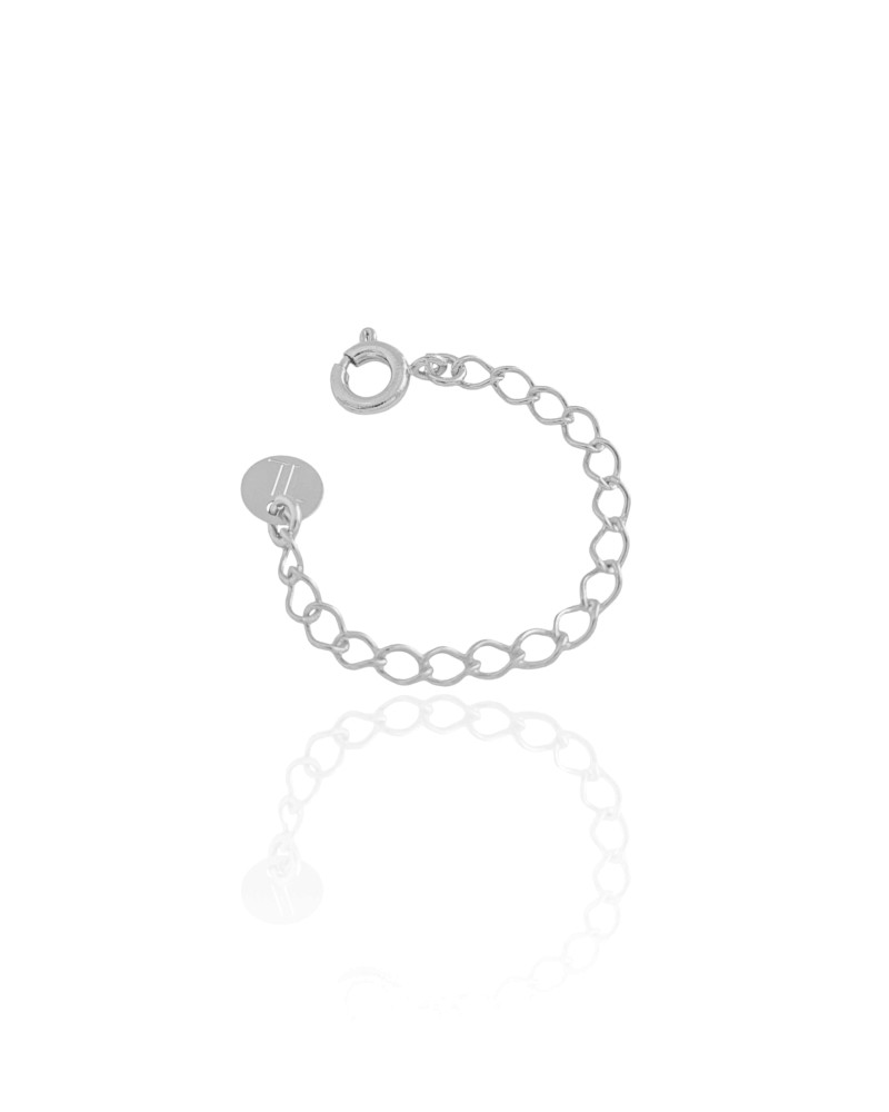 Extensor 5 cm com Fecho Ródio Branco