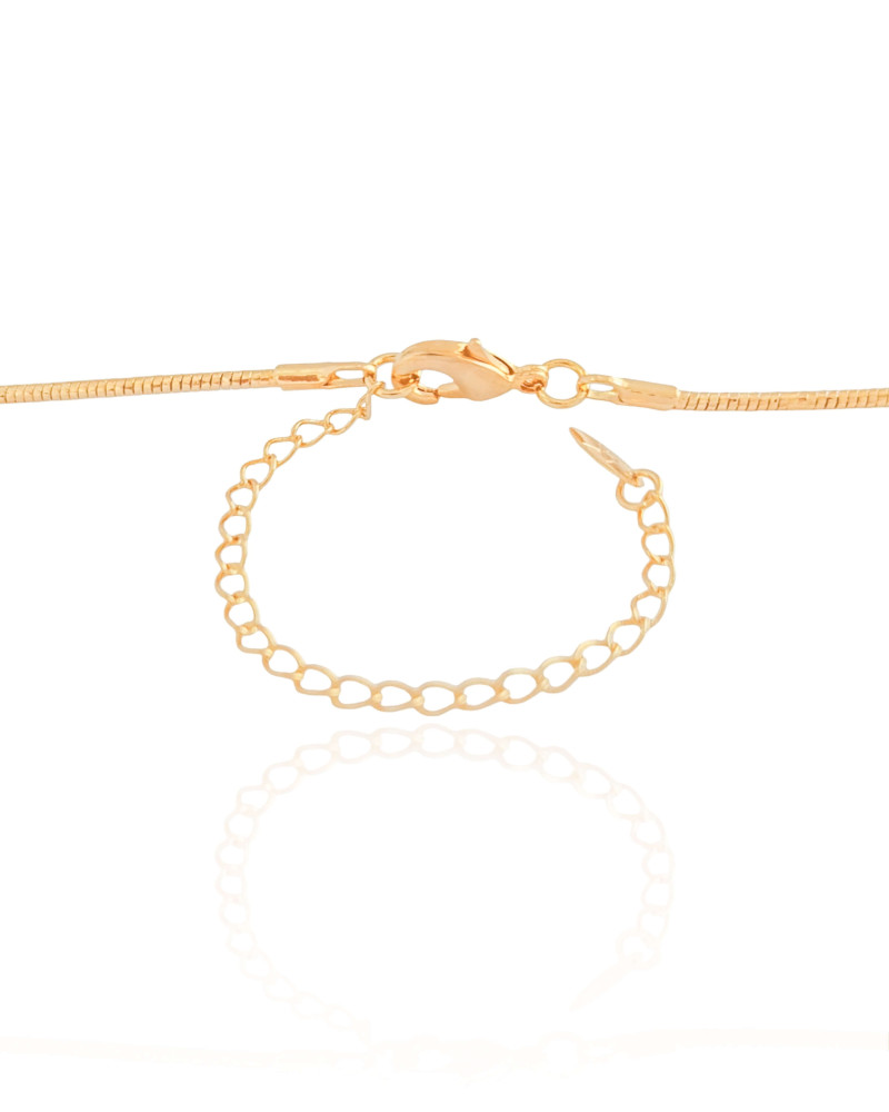 Aro Flexível Pingentes Banhado a Ouro 18K