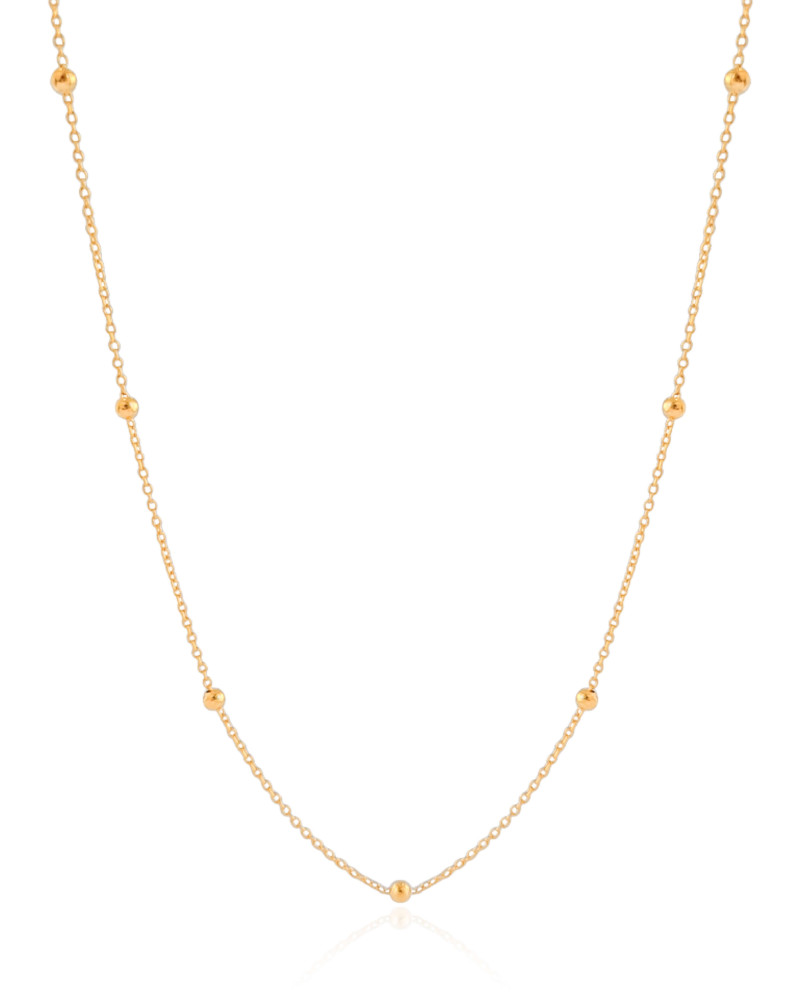 Suporte de Óculos Bolinhas Banhado a Ouro 18K