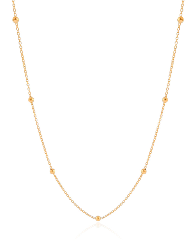 Suporte de Óculos Bolinhas Banhado a Ouro 18K