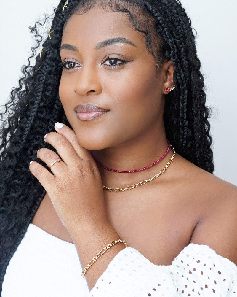 Choker Cristais Marsala Banhado a Ouro 18K