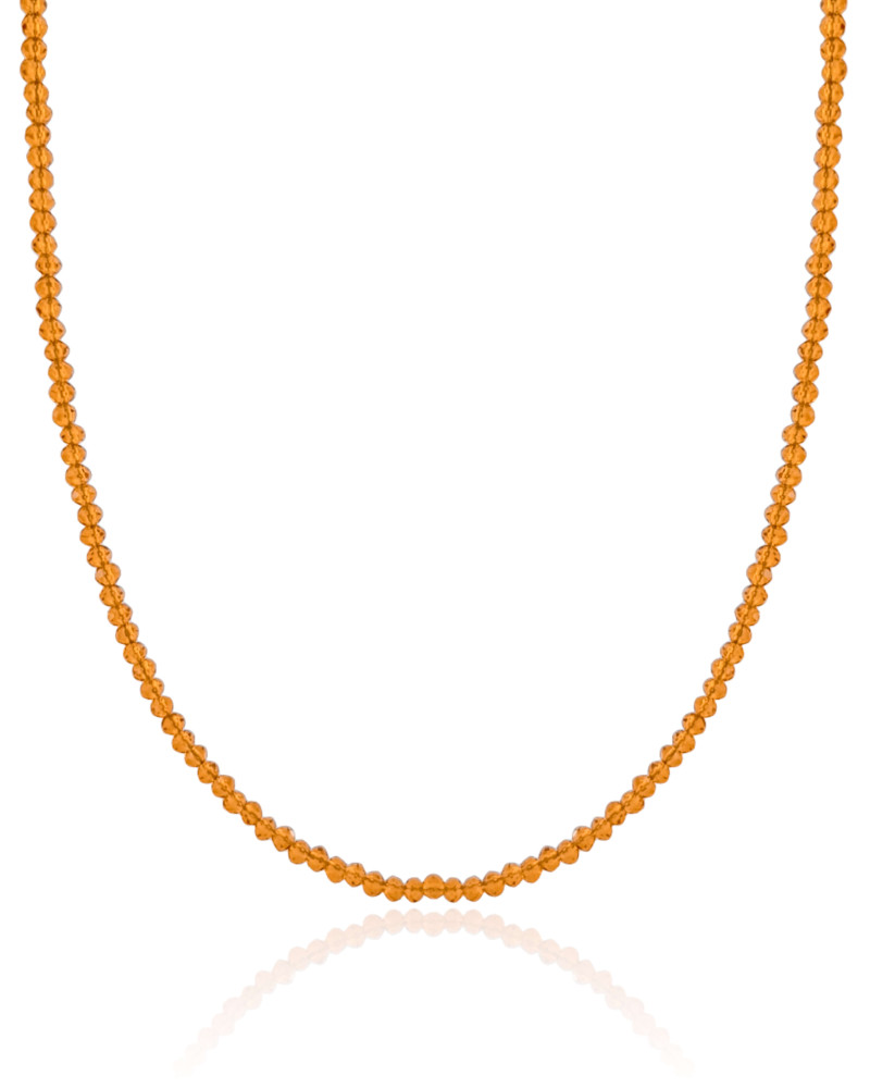 Choker Cristais Champagne Banhado a Ouro 18K