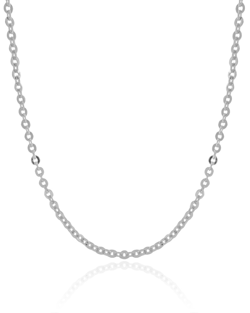 Choker Elos 3 mm Ródio Branco