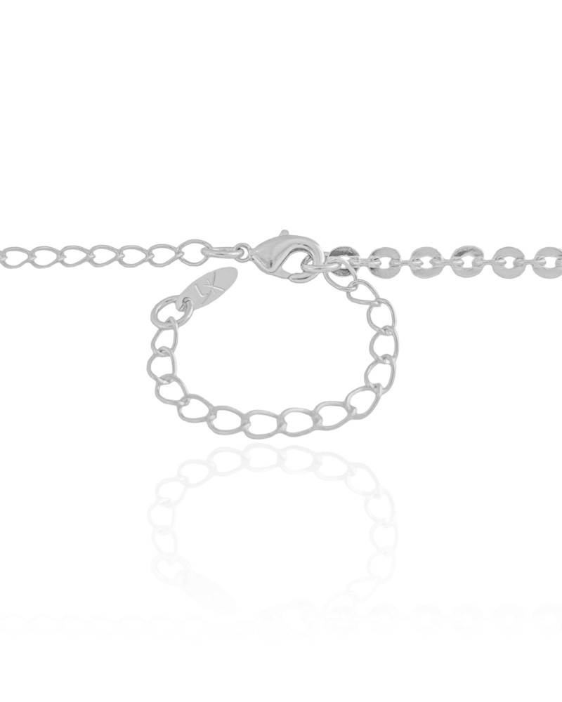 Choker Elos 3 mm Ródio Branco