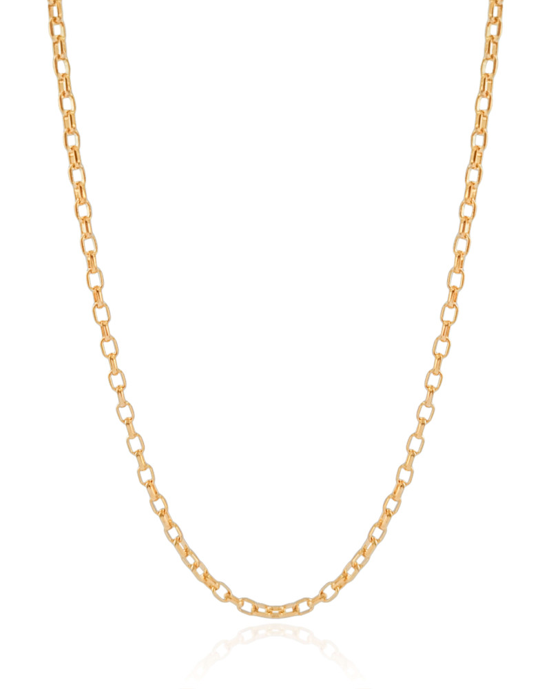 Gargantilha Elos 3 mm Banhado a Ouro 18K