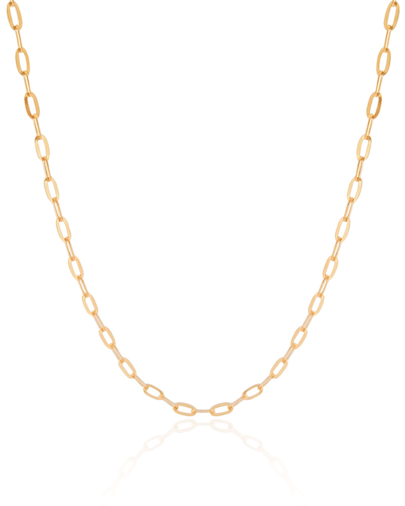 Choker Elos 3 mm Banhado a Ouro 18K