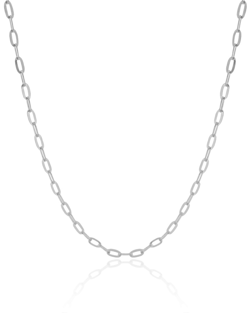 Choker Elos 3 mm Ródio Branco