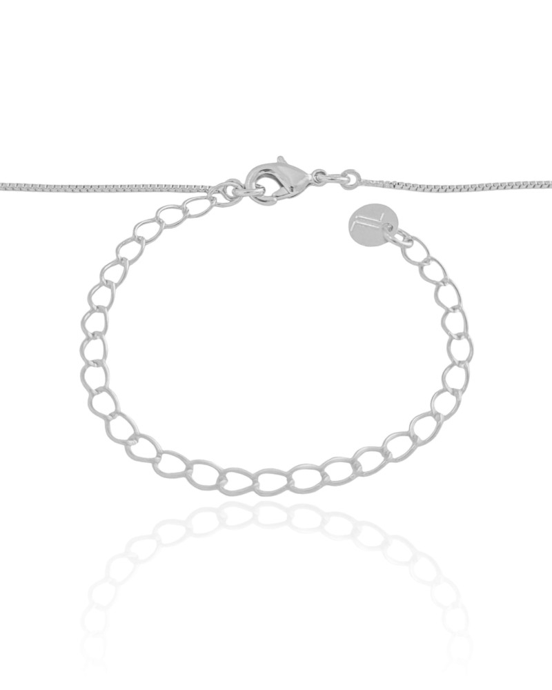 Choker Veneziana Bola Lisa 5 mm Ródio Branco
