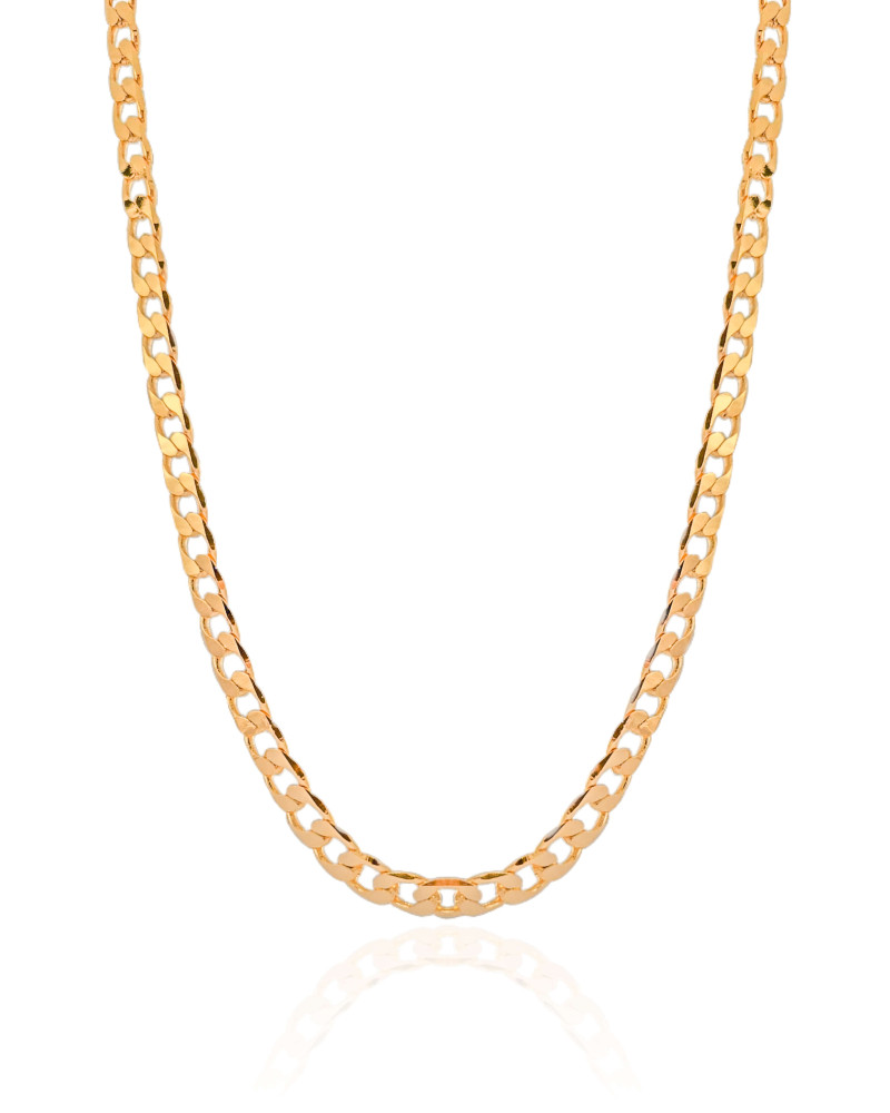 Choker Grumet 6.5 mm Banhado a Ouro 18K